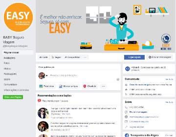 Easy (Isis) Seguro Viagem - Página do Facebook